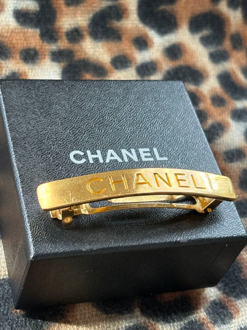 ヴィンテージ　シャネル　バレッタ　97P ゴールド