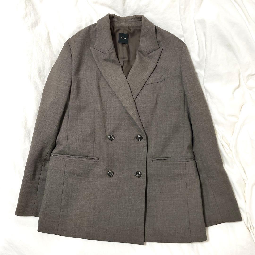 ■美品■スピックアンドスパン　ダブルテーラードジャケット　ブラウン　38