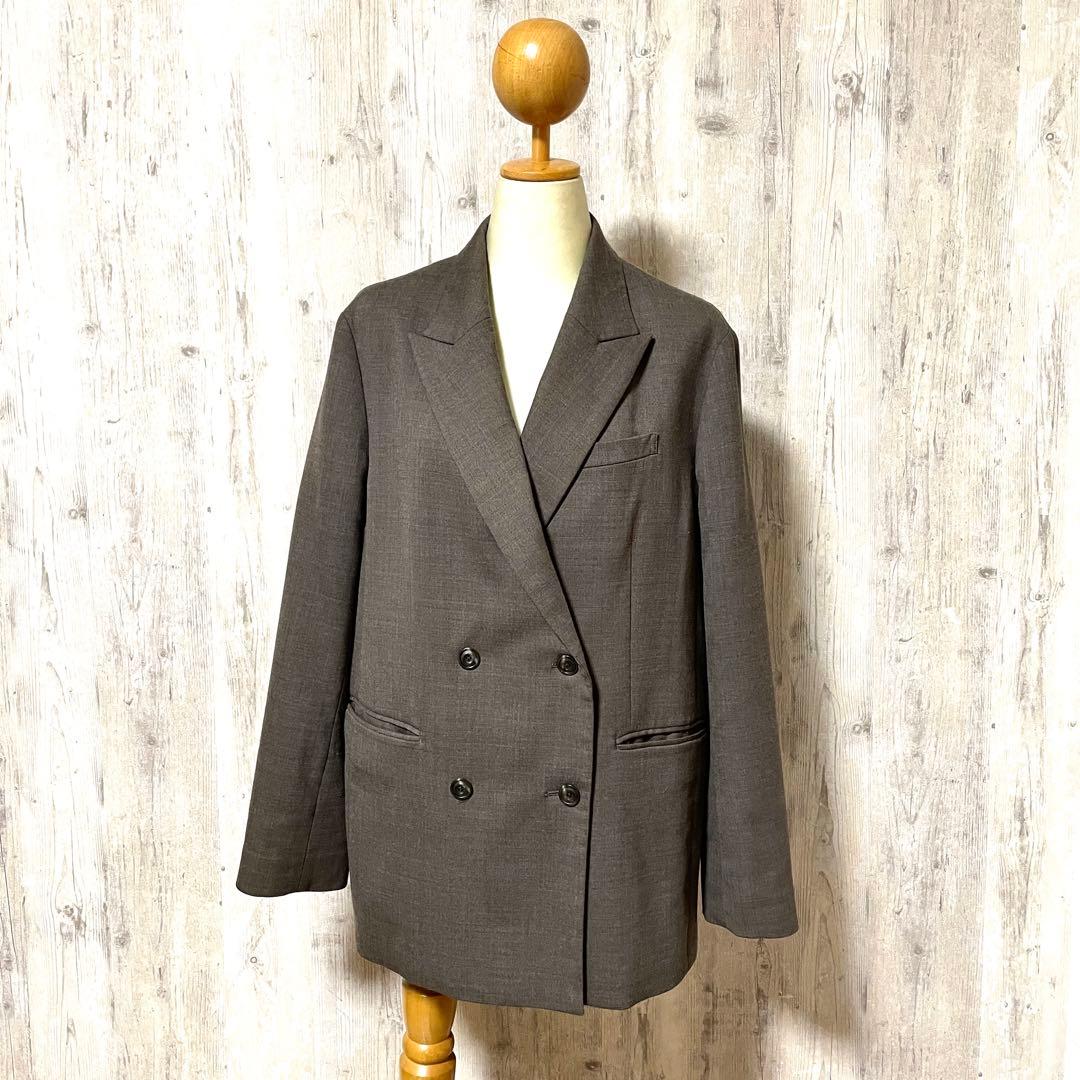 ■美品■スピックアンドスパン　ダブルテーラードジャケット　ブラウン　38