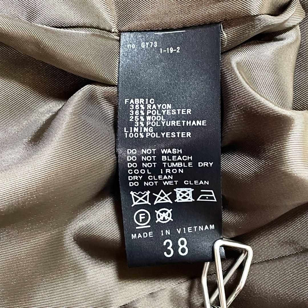 ■美品■スピックアンドスパン　ダブルテーラードジャケット　ブラウン　38