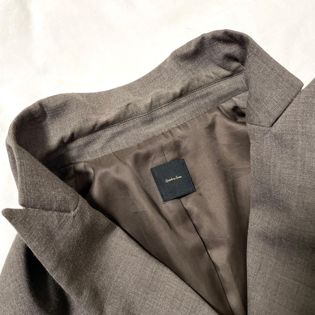 ■美品■スピックアンドスパン　ダブルテーラードジャケット　ブラウン　38
