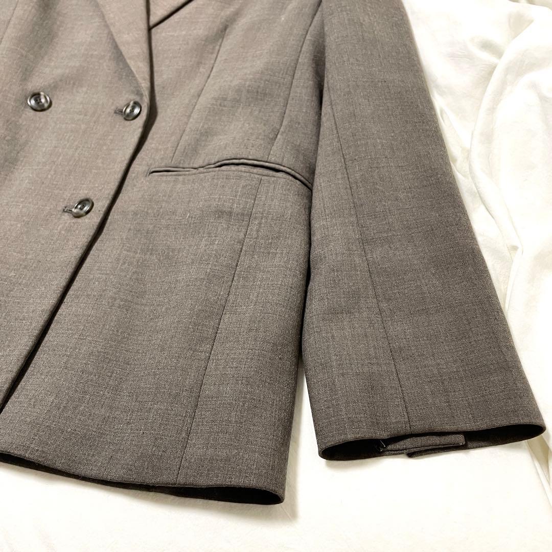 ■美品■スピックアンドスパン　ダブルテーラードジャケット　ブラウン　38