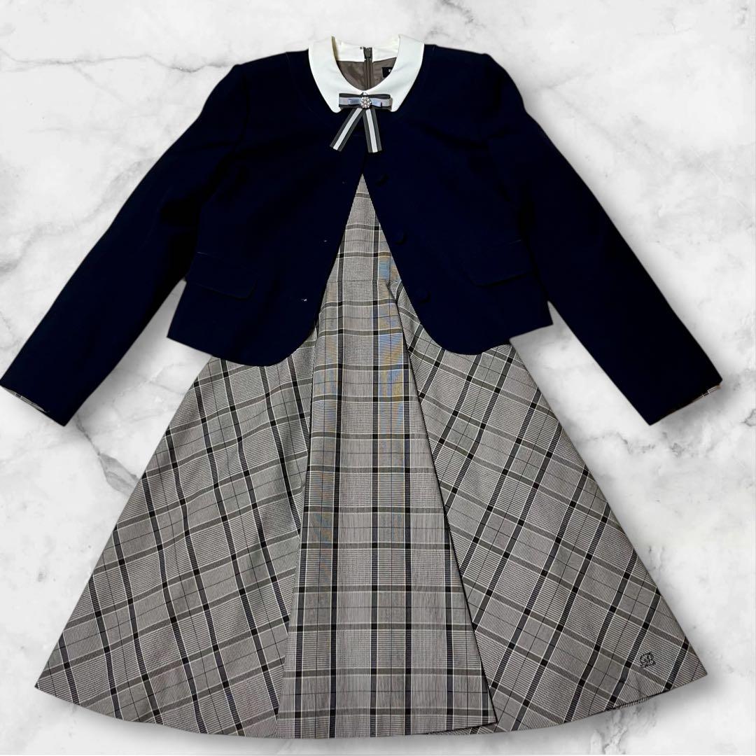 【極美品】pom ponette ボレロ　　ワンピース　アンサンブル 160卒服