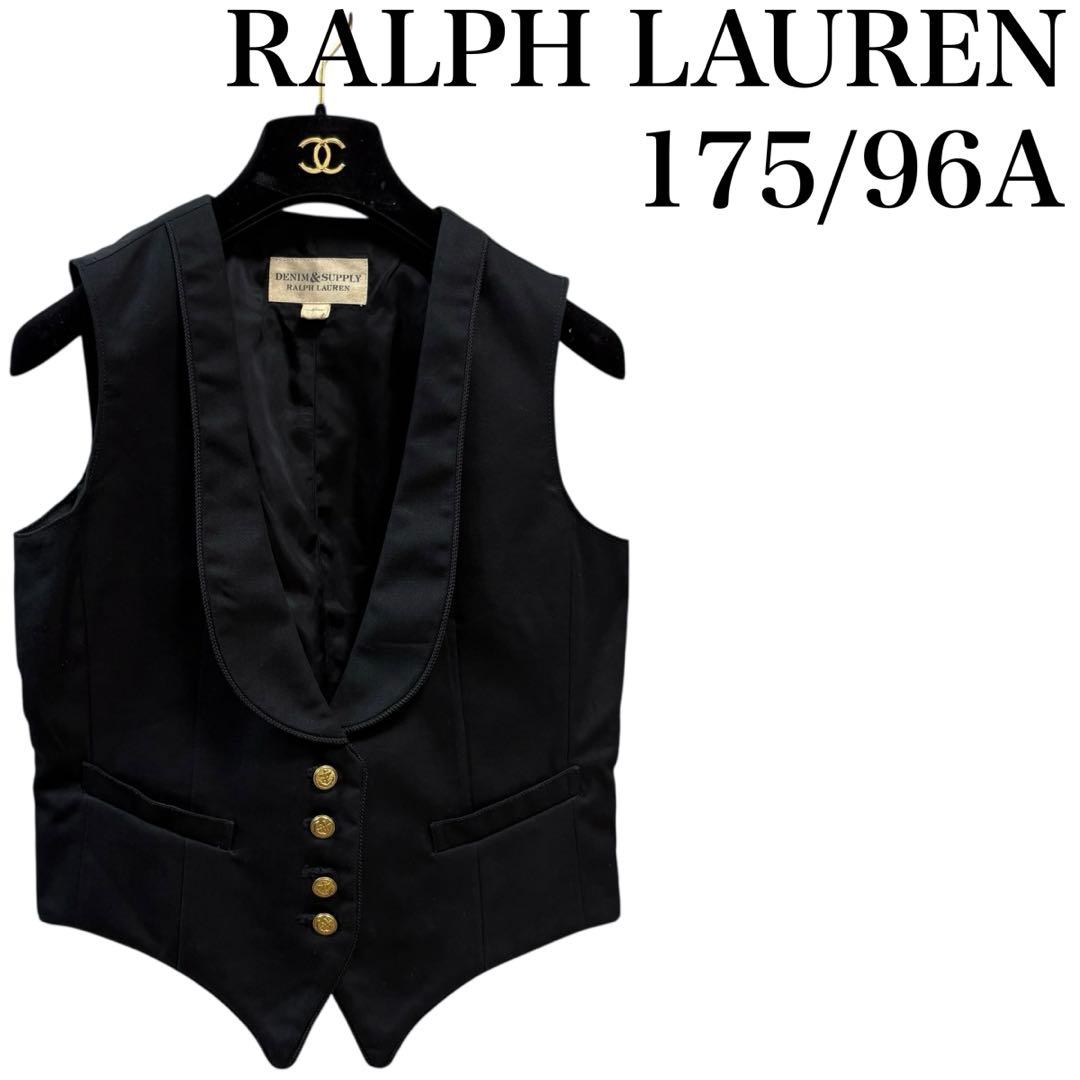 DENIM&SUPPLY RALPH LAUREN ベスト　ジレ　金ボタン　襟付