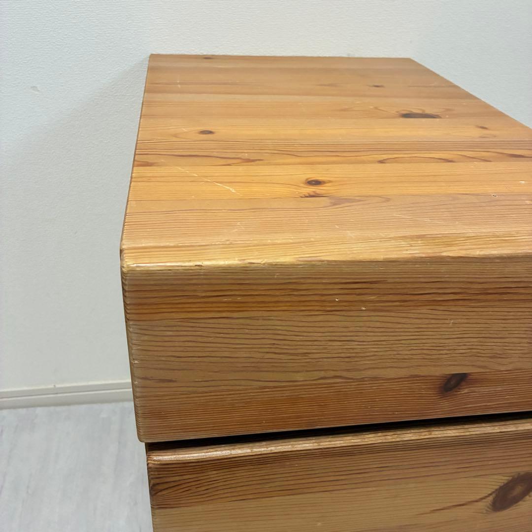 【廃盤】 無印良品 パイン材デスク用 サイドキャビネット