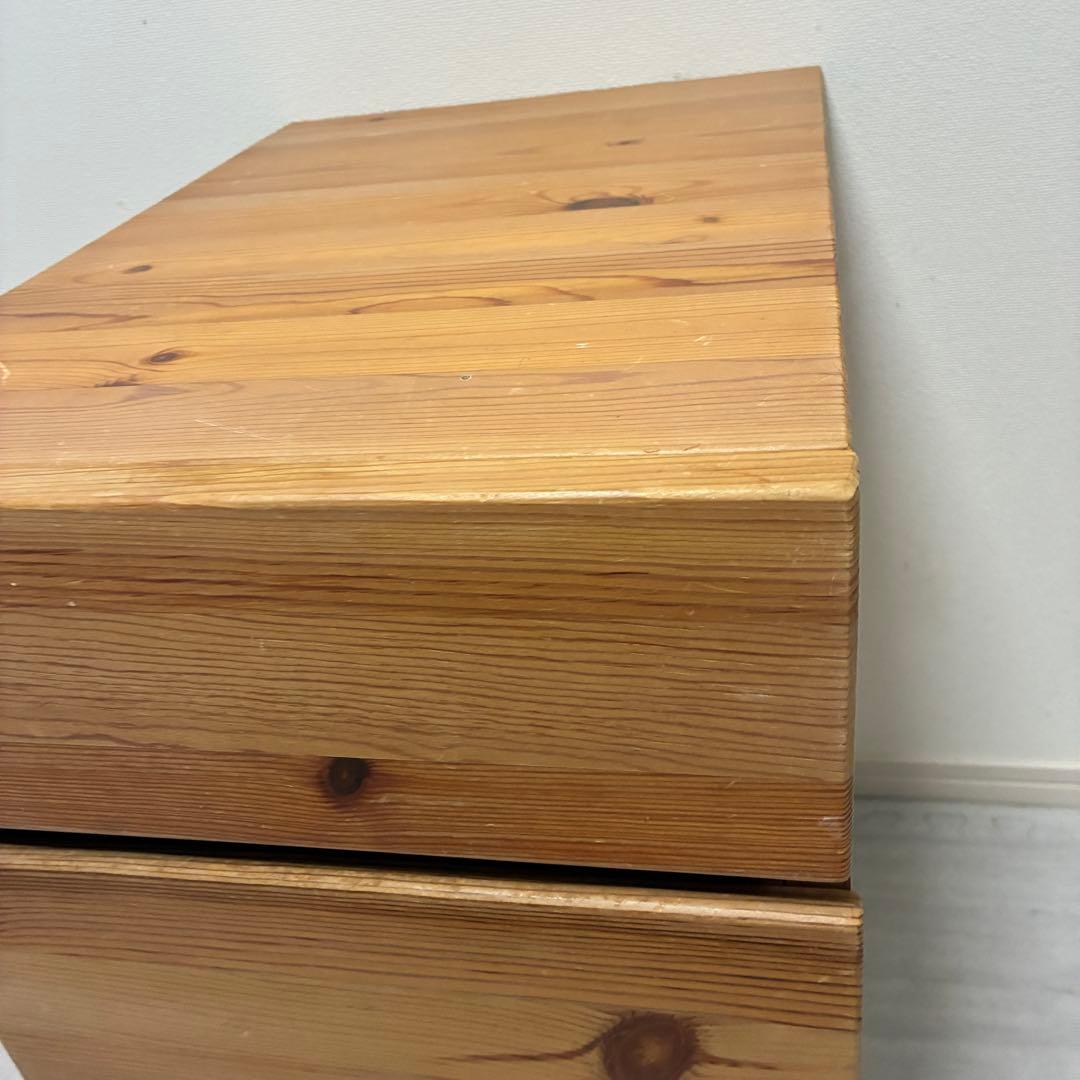 【廃盤】 無印良品 パイン材デスク用 サイドキャビネット