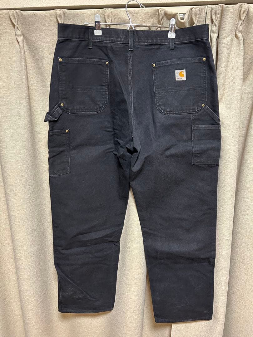 Carhartt ダブルニーダックワークパンツ38×32 ブラック　USA製