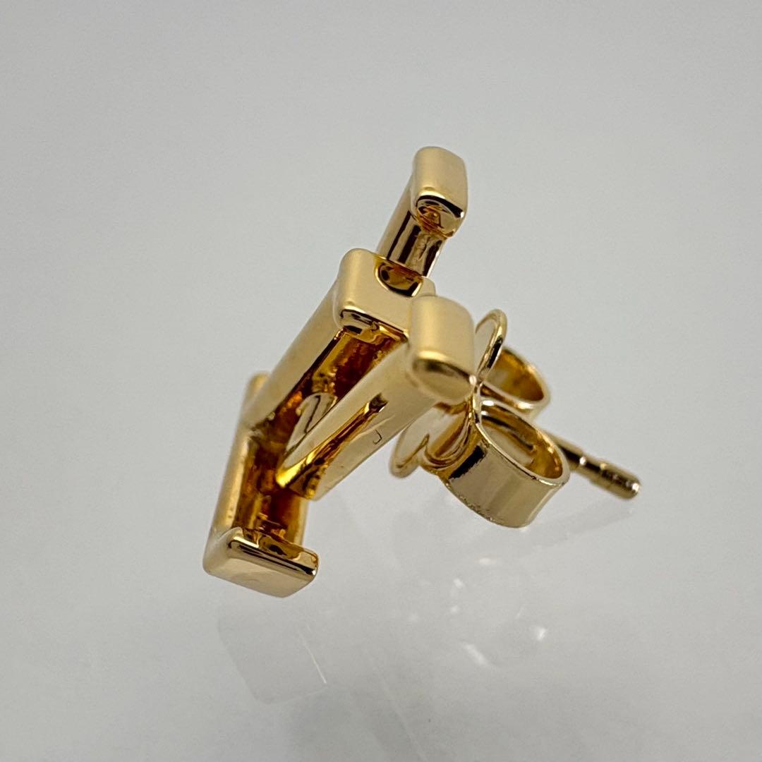 ルイヴィトン ピアス LVアイコニック ロゴ ブックルドレイユ ゴールド