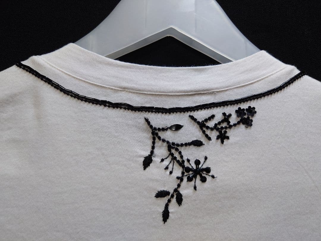 【激レア】Christian Dior ビーズ刺繍Tシャツ