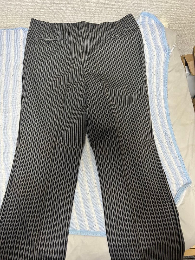 h*a様 50s 60s ヴィンテージ　スラックス　ストライプ　アルミタロンジッ