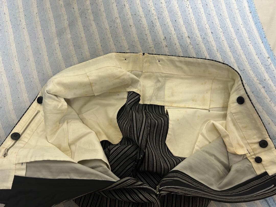 h*a様 50s 60s ヴィンテージ　スラックス　ストライプ　アルミタロンジッ