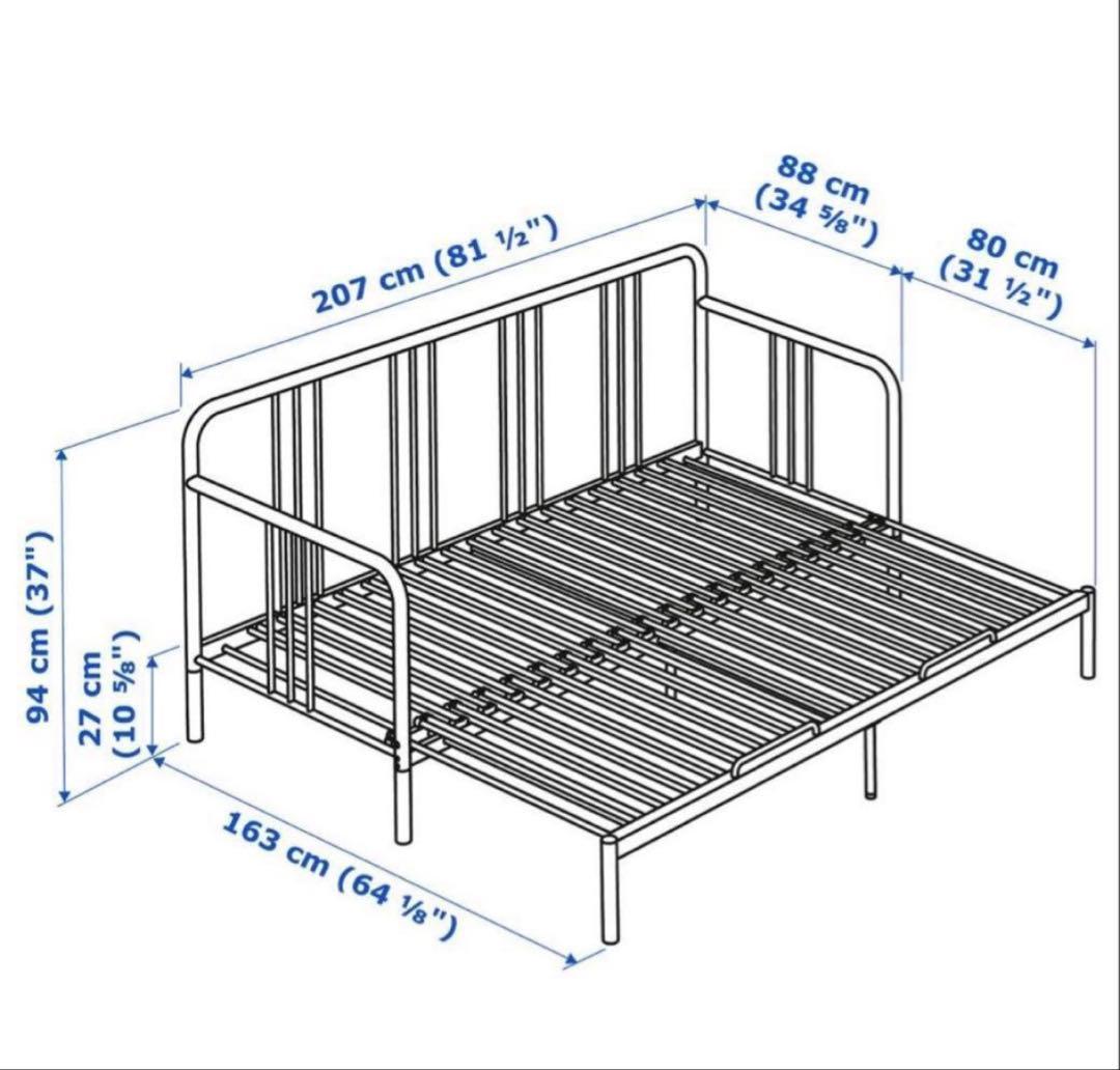 【40%オフ！】IKEA ベッド (シングル/ダブル可)