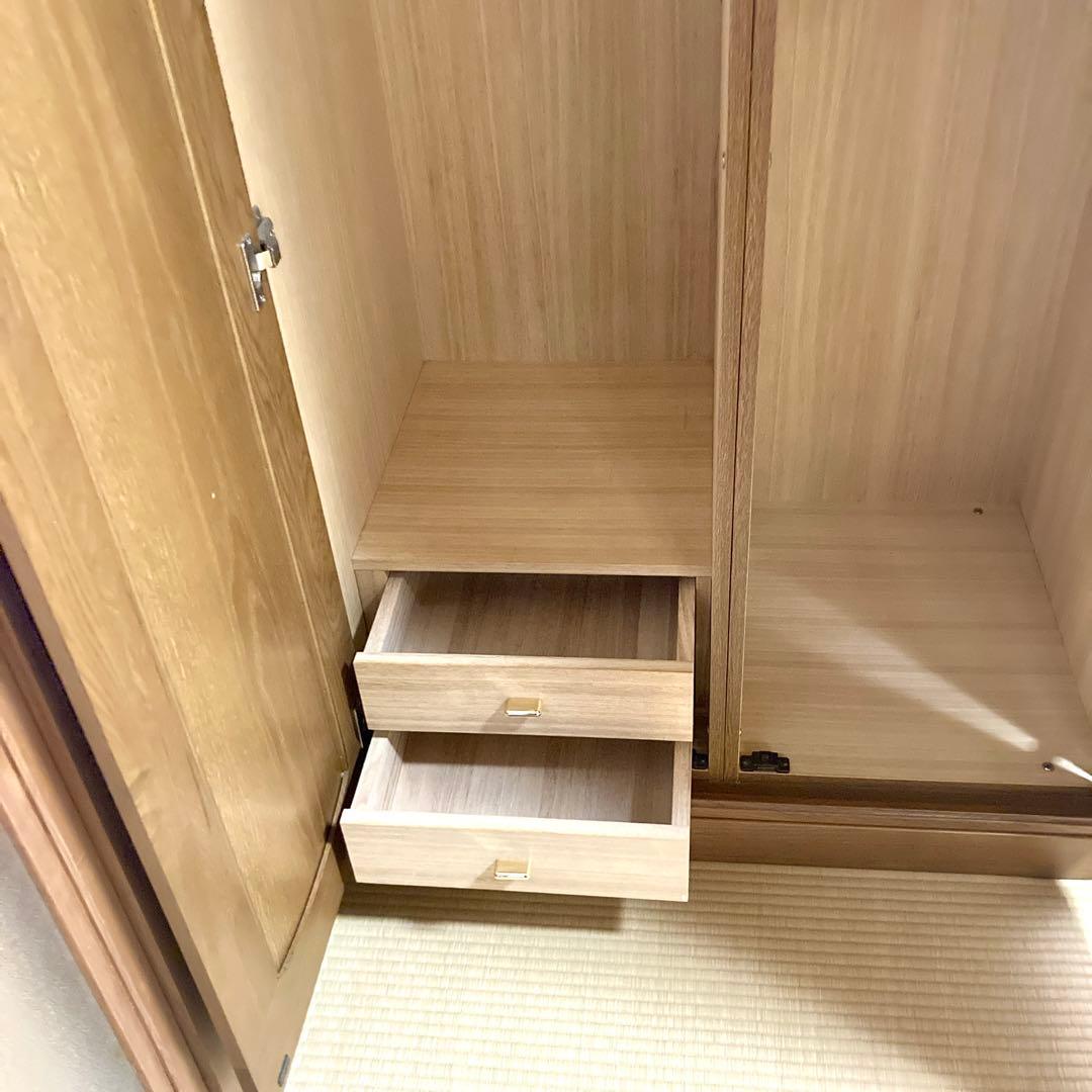 【送料込✨】タンス 箪笥 2ドア クローゼット ムク材 天然木