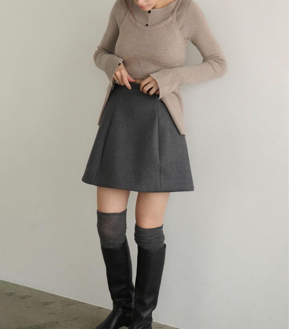 【新品•タグ付き】 CLANE CONSTRUCTIVE MINISKIRT