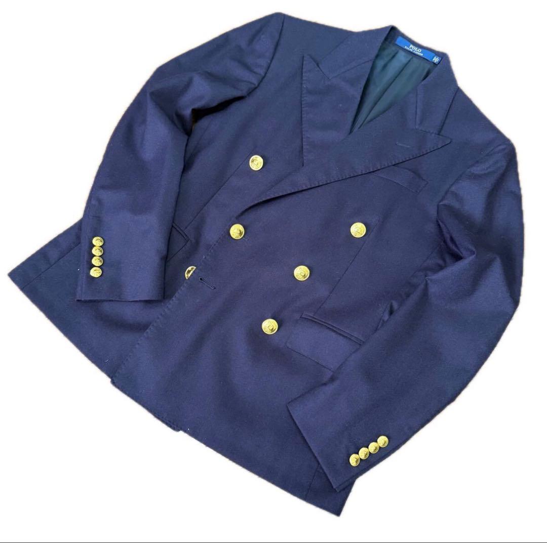 超希少　イタリア製　ポロ ラルフローレン ダブル　ジャケット ブレザー ３８S