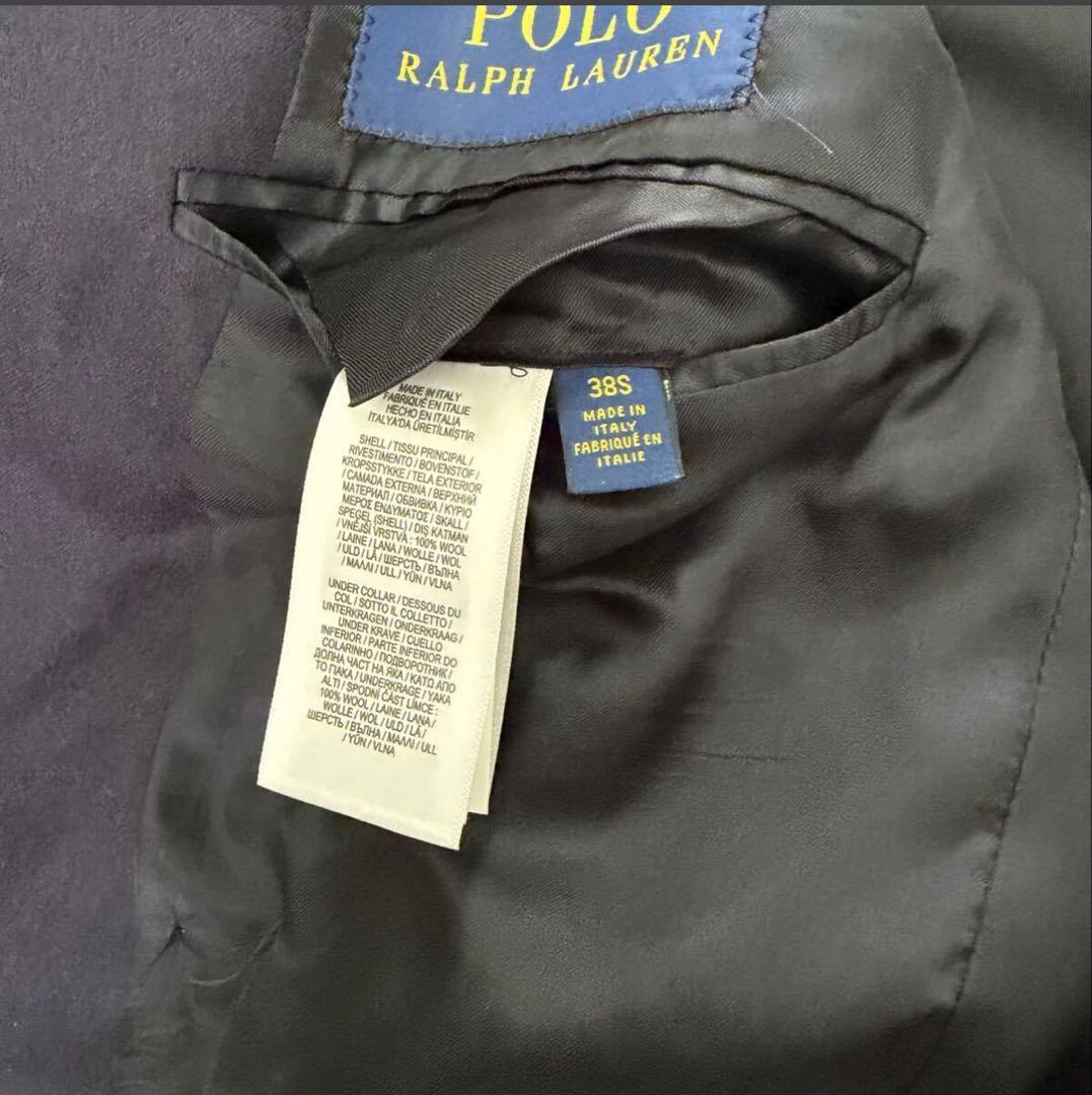 超希少　イタリア製　ポロ ラルフローレン ダブル　ジャケット ブレザー ３８S