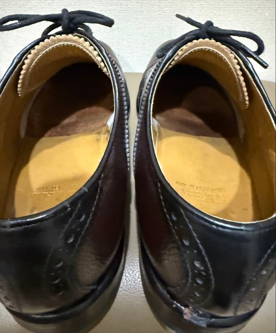 美品！希少！リーガル サドルシューズ ブラック×ブラウン シボ革25cm