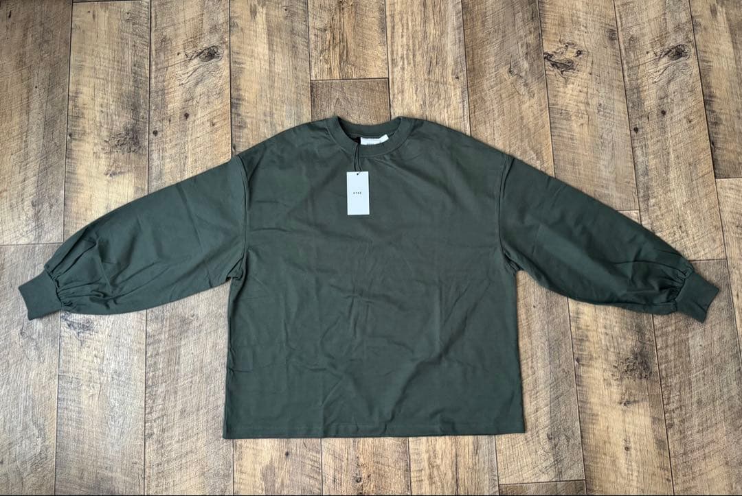 HYKE ハイク ロングスリーブ ボリューム袖丈 カットソー 長袖 レディース