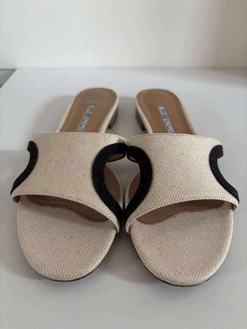 美品　ペリーコ PELLICO ルネッタ ミュールサンダル フラット24.5cm