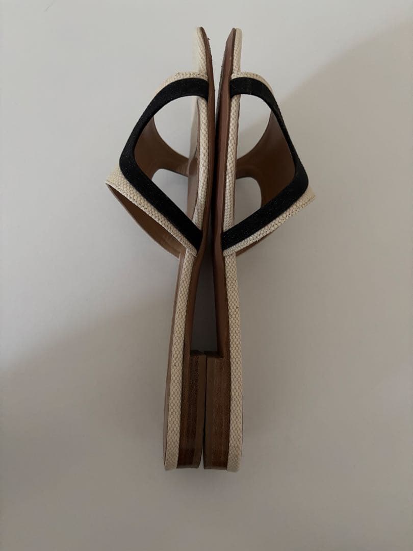 美品　ペリーコ PELLICO ルネッタ ミュールサンダル フラット24.5cm