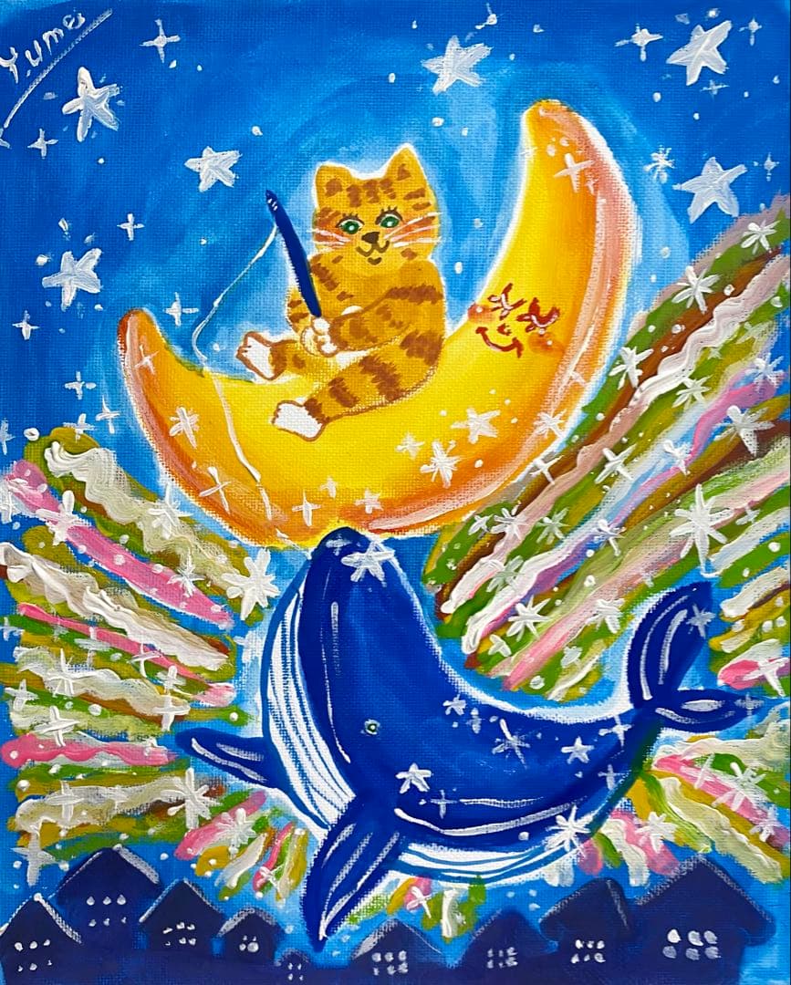 鯨を釣り上げた