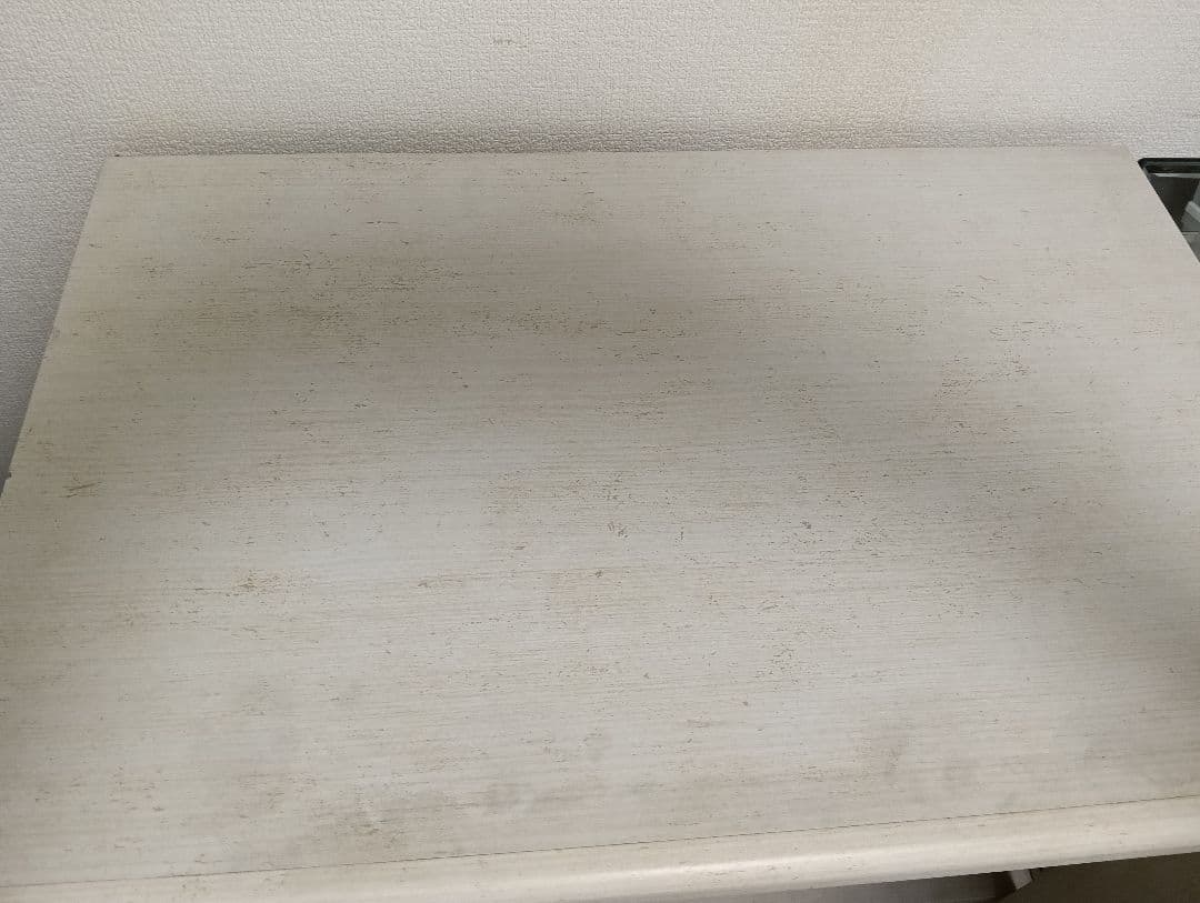 12日削除します　ホワイト木製キャビネット ガラス扉 収納