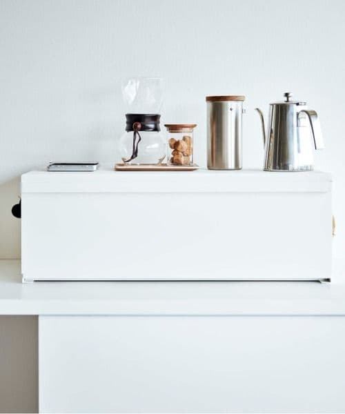 新品未使用　山崎実業タワー tower　ブレッドケース ワイド ホワイト