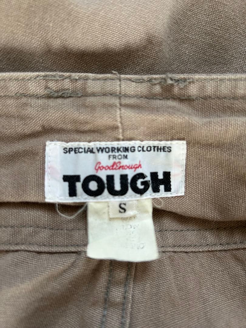 Goodenough グッドイナフ　オーバーオール　ベージュ　サイズS