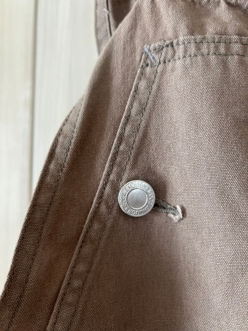 Goodenough グッドイナフ　オーバーオール　ベージュ　サイズS