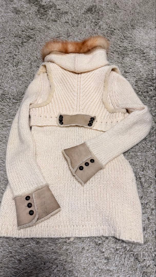 EPOCA エポカ ムートンコンビニットコート 40