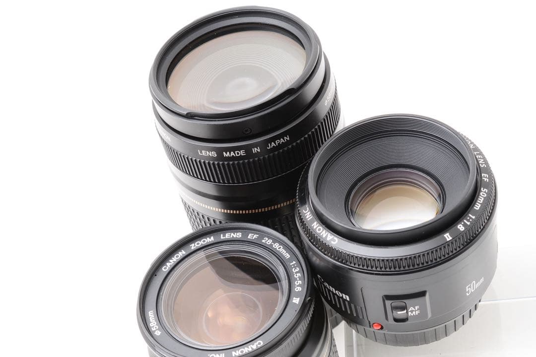 一眼レフカメラcanon kiss x 10i 標準&望遠&単焦点レンズセット