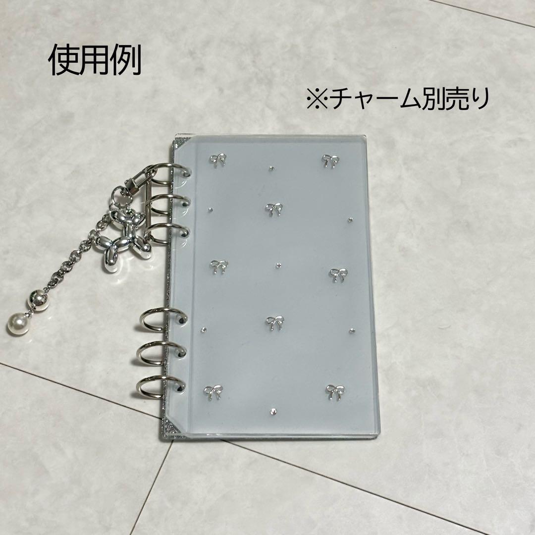 ✨ピゾ✨A6 アクリルレジンバインダー　リング付き　韓国　貯金