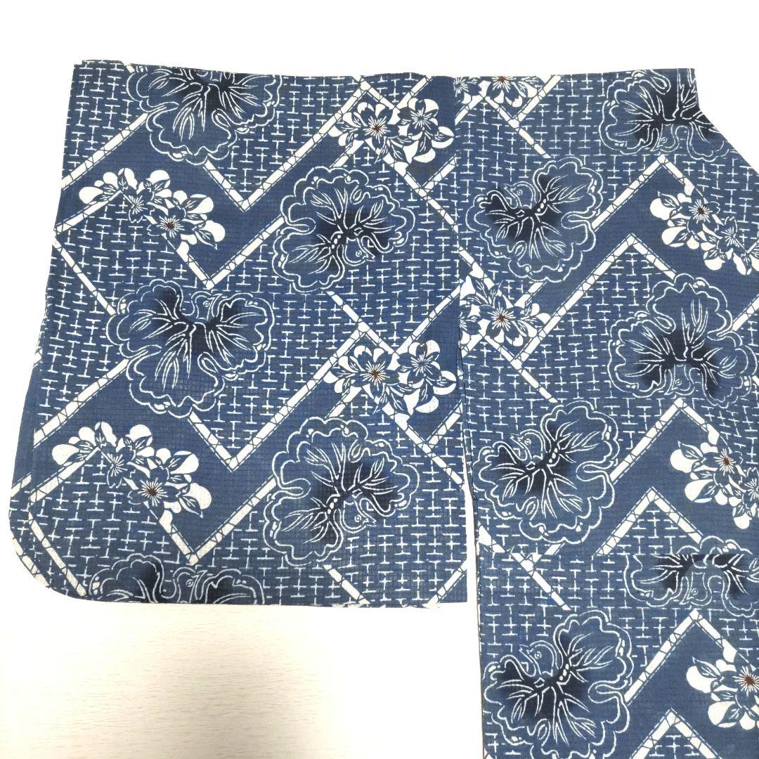 綿紅梅小紋　浴衣　夏着物