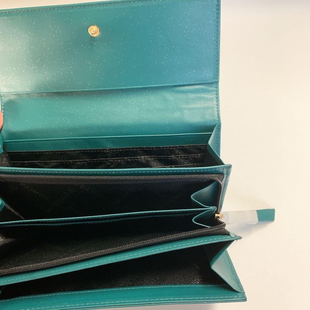 【新品】ピンキー＆ダイアン かぶせ長財布 カヌレ大容量カード入れロゴ型押し現行品