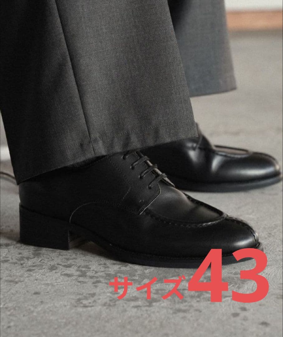 shiun シウン 43 COW LEATHER U-TIP DERBY