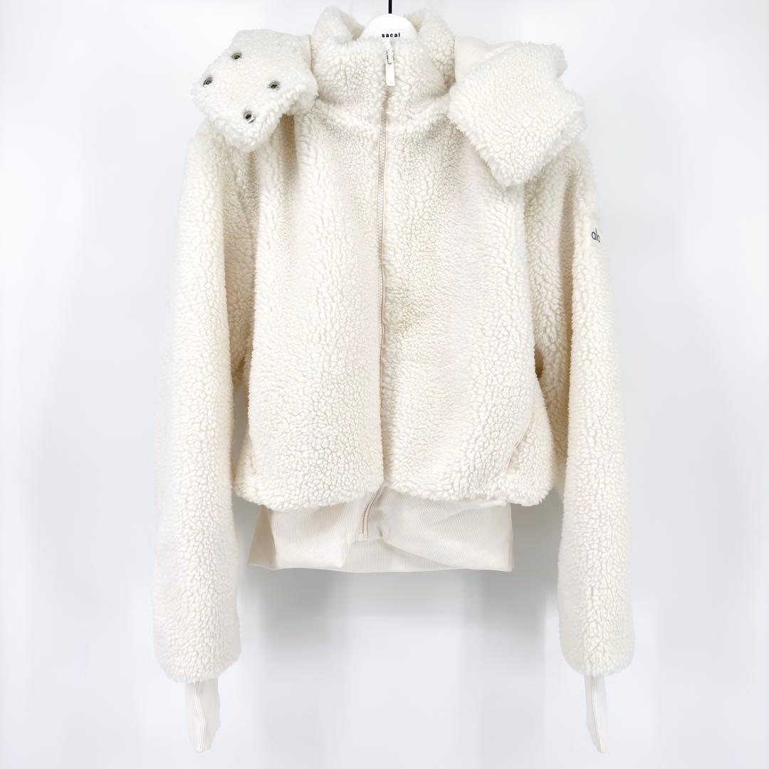 新品 Alo Yoga Foxy Sherpa ジャケット シェルパ アロ ヨガ