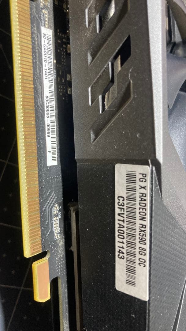 ASRock デュアルファングラフィックボード　RADEON RX590 8GB