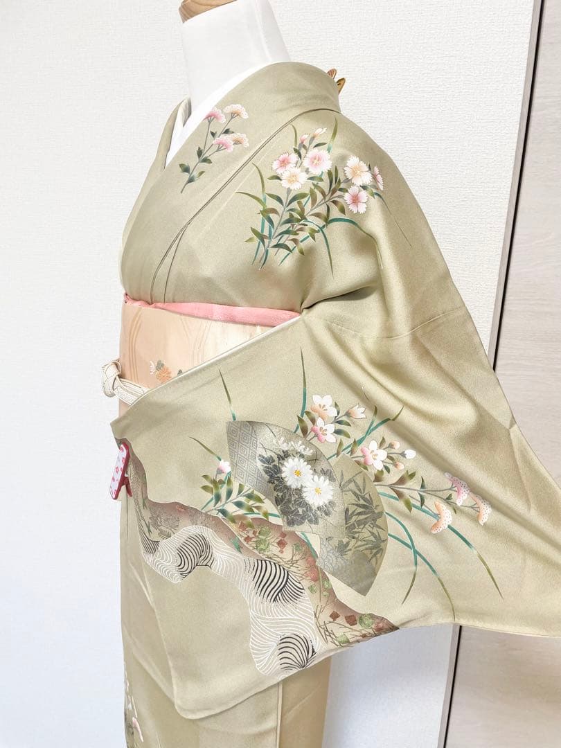 訪問着　フルセット　着物　帯　帯締め　帯締め　70
