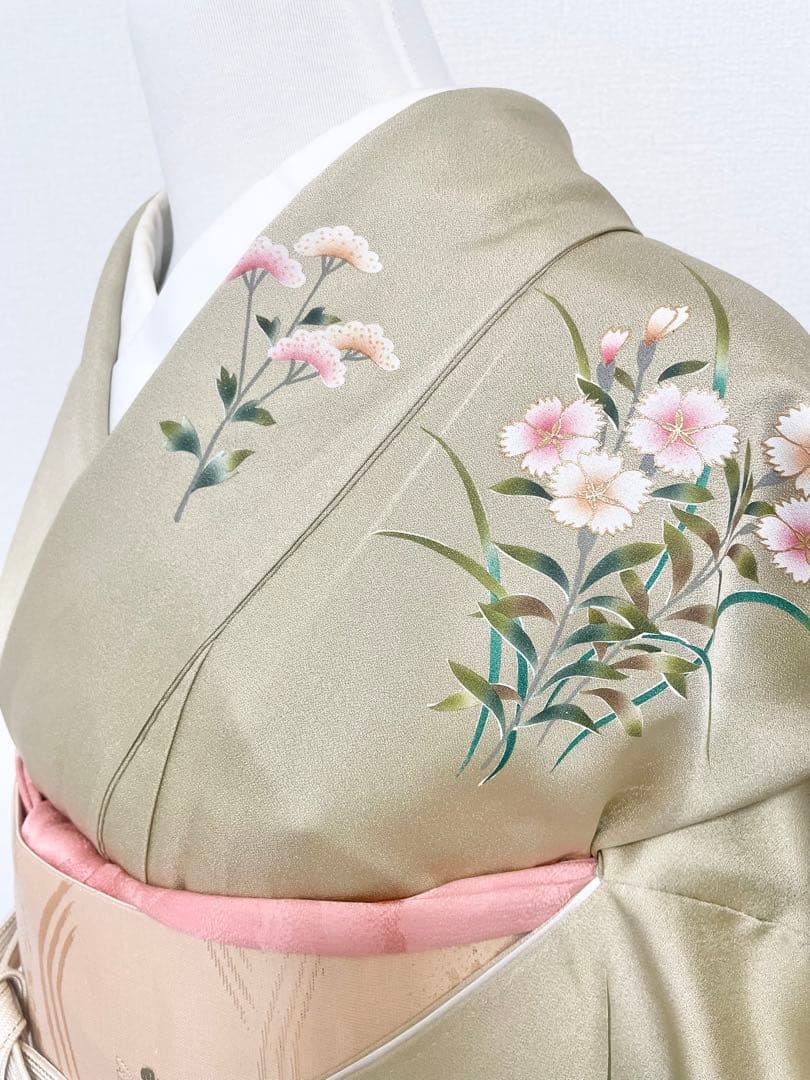 訪問着　フルセット　着物　帯　帯締め　帯締め　70