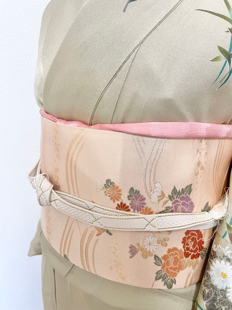 訪問着　フルセット　着物　帯　帯締め　帯締め　70