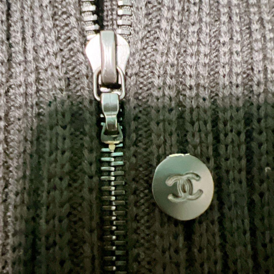 CHANEL シャネルスポーツライン，ブラック ニットジャケット 【直営店購入】