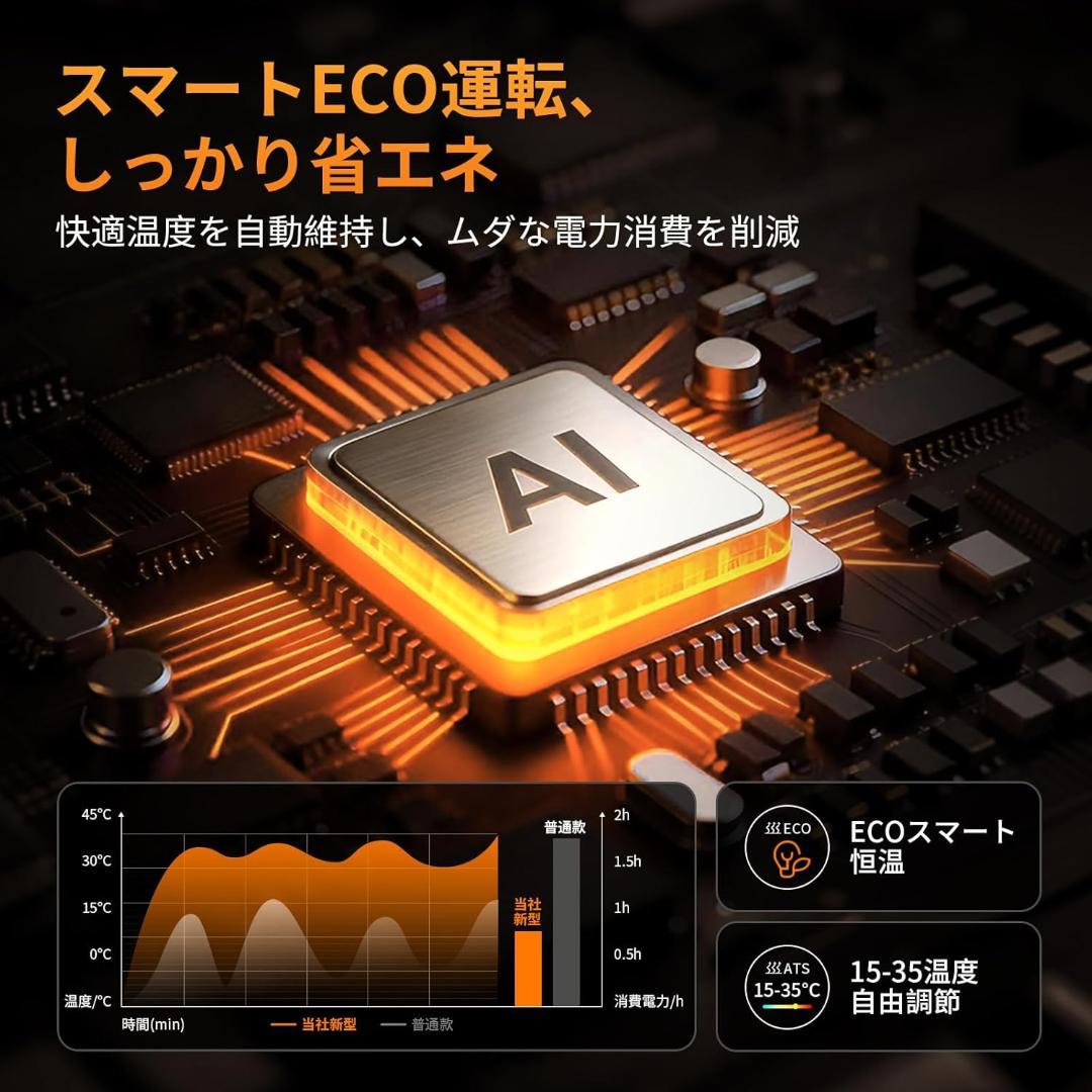 【新品未使用】 セラミックヒーター スリム扇風機 タワーファン ファンヒーター