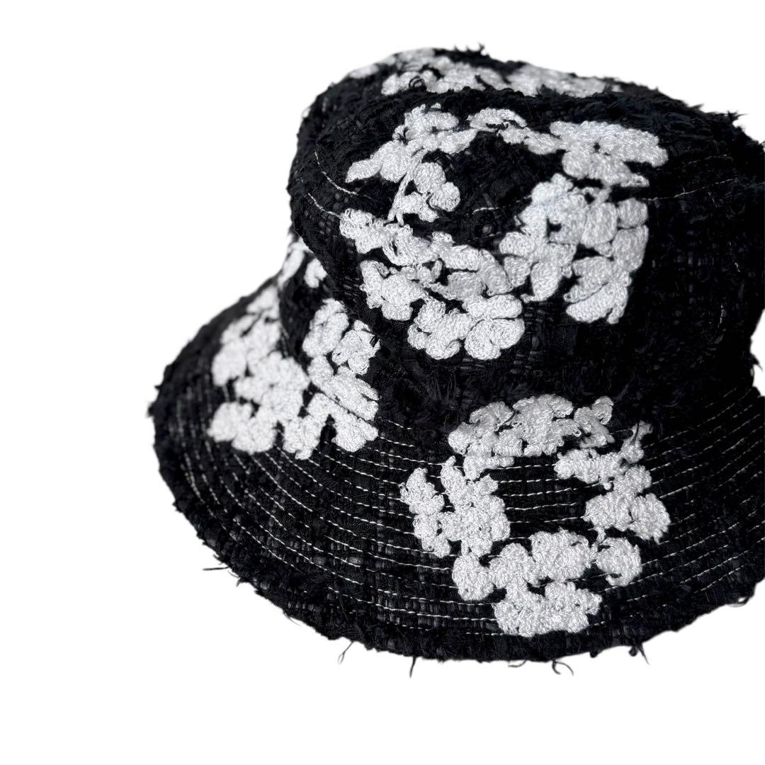 【美品】READY MADE DENIM TEARS ツイードバケットハット 黒