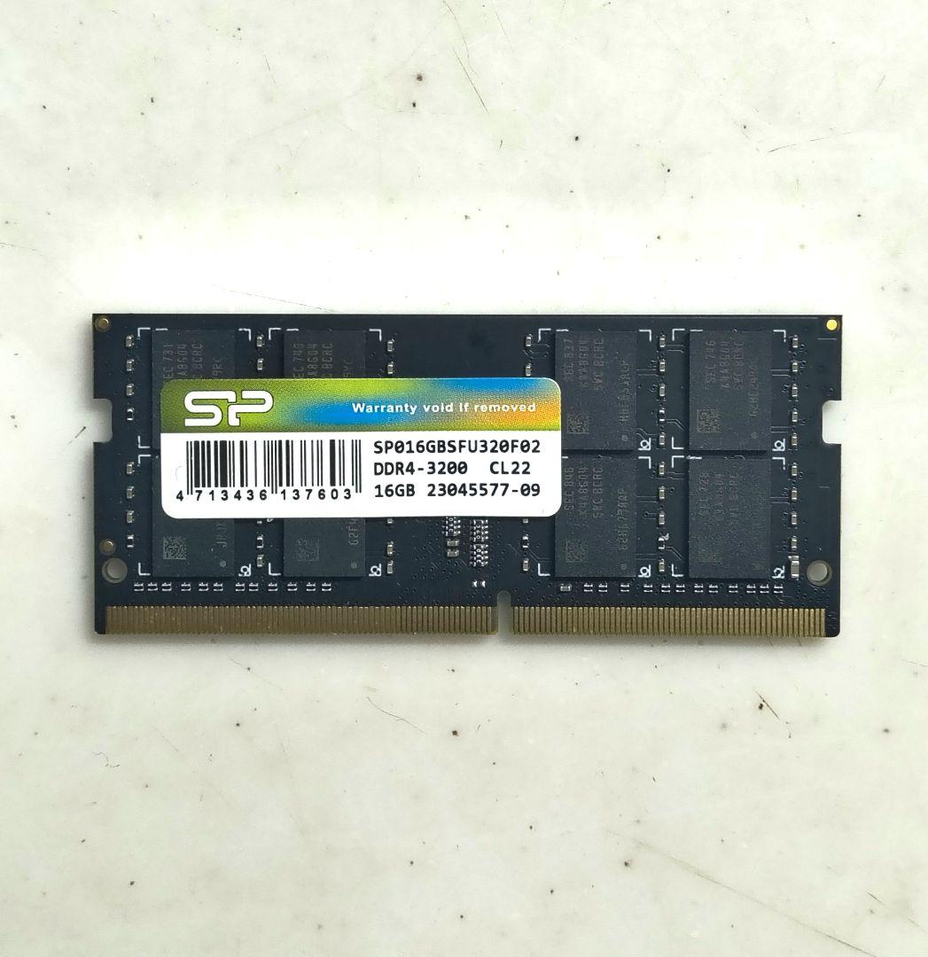 完全動作★Silicon Power DDR4-3200 16GB ノートメモリ