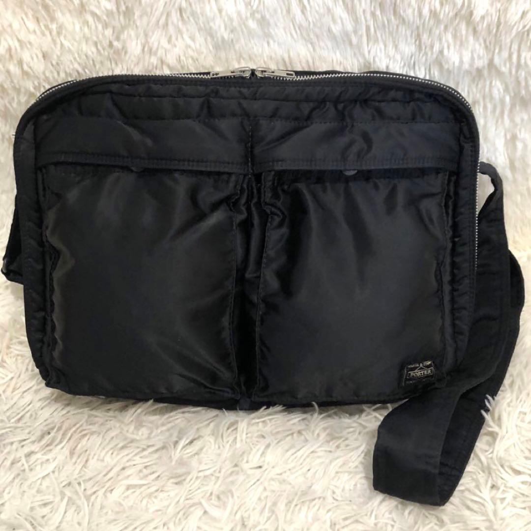 未使用級✨ポーター 吉田カバン タンカー ショルダーバッグ メンズ　ブラック