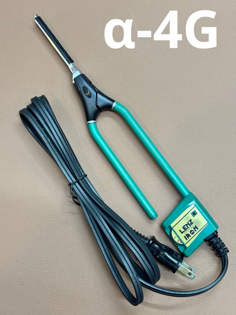 LENZ α-4Gレンツアイロン 5角 4ミリ　理容アイロン　ラバー新品