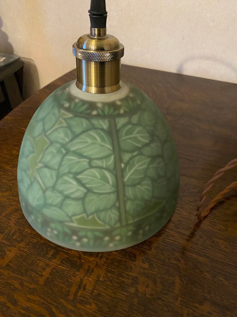 アルフォンス ミュシャ画 ペンダントランプ照明　アンティーク調