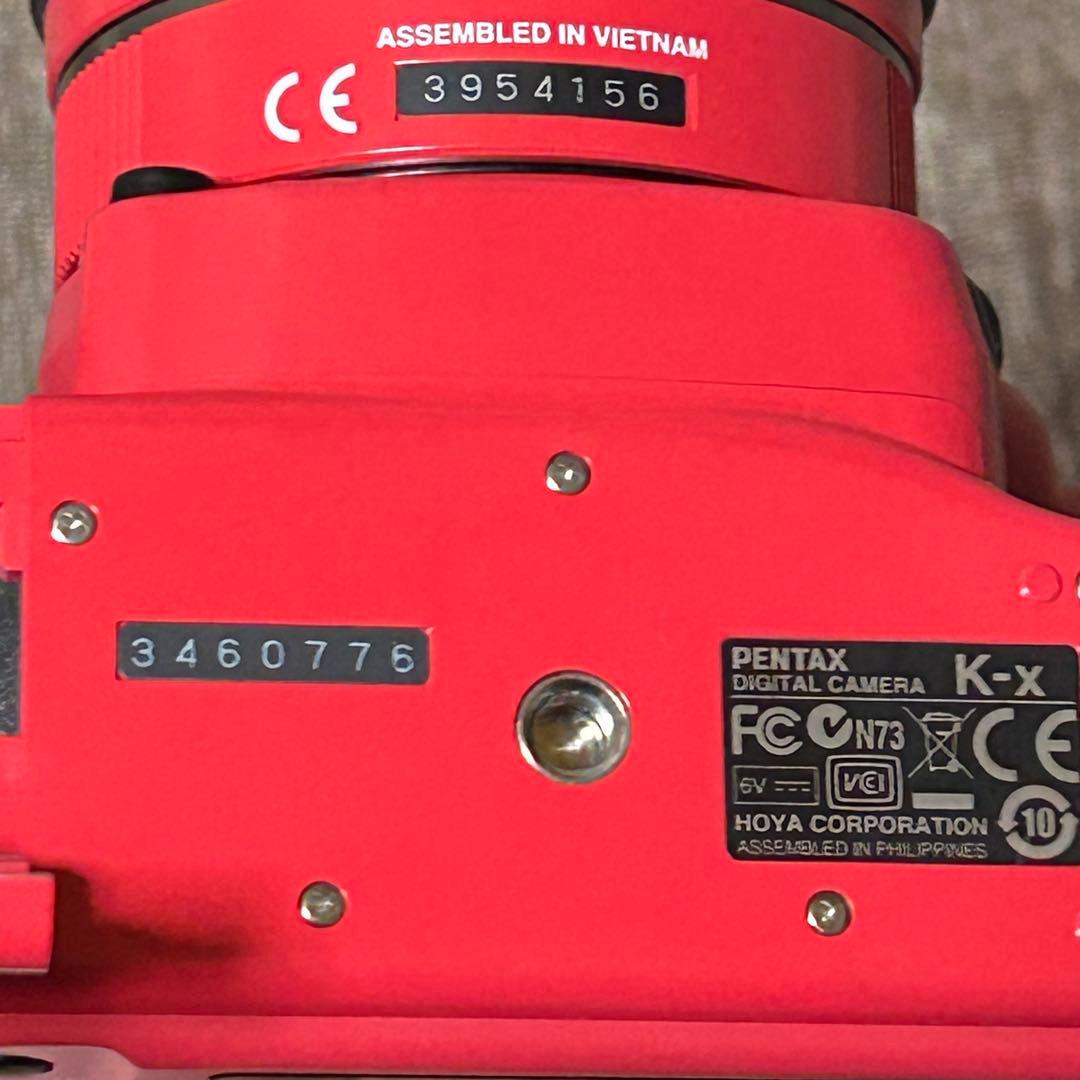 稼働品　PENTAX K-x レッド レンズキット　シャッター回数2745