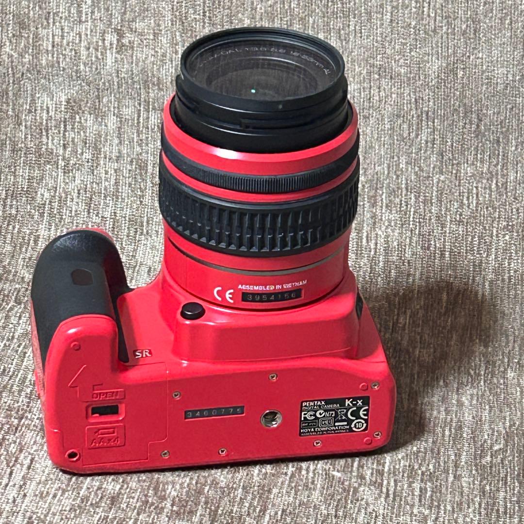 稼働品　PENTAX K-x レッド レンズキット　シャッター回数2745