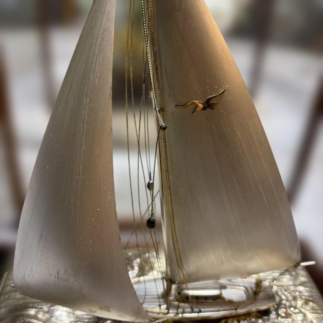 た*く様 銀製 ヨット スターリングシルバー Sterling 帆船模型 昭和レ